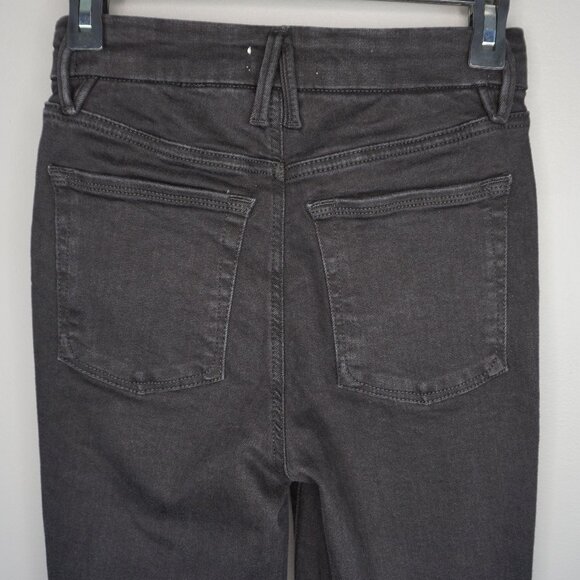 New Good American Power Stretch Pull-On Flare Jeans in Black001 size 2/26 - Picture 10 of 15